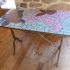table fleurs