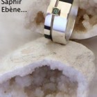 Bague-Ebène-inclusions-or-et-argent-saphir-vert-TiP-KrAO