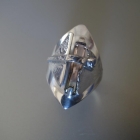 bague argent quartz
